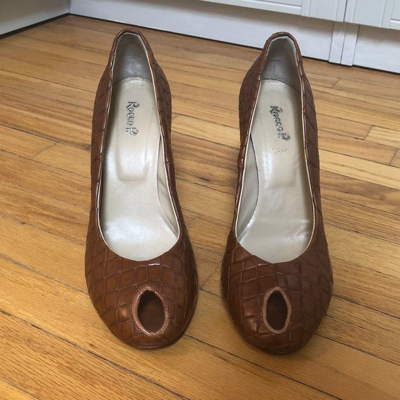 Rocco P peep toe heels - Picture 3 of 6